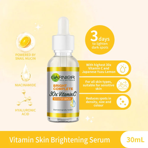 Garnier Bright Complete 30 Times Vitamin C Nicotinamide Enhanced