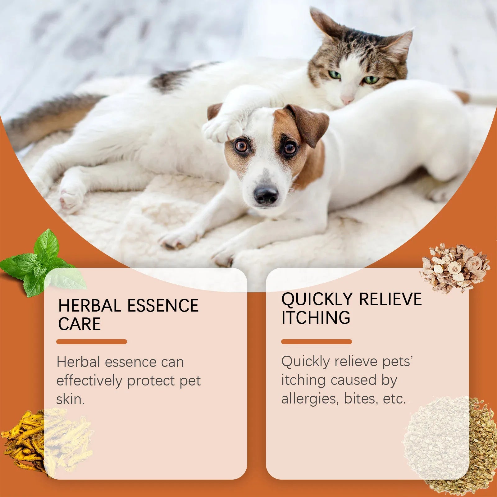 Pet Allergy and Itch Relief Cream for Dogs Cats Skin Health Care Cream