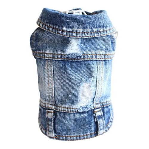Thin pet dog coat Cool Dog Jeans Jacket for small medium dogs fashion