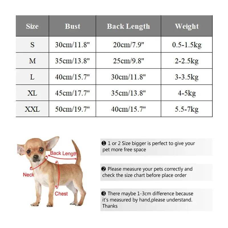 Soft Fleece Warm Small Dog Clothes Winter Puppy Thick Coat Jacket for