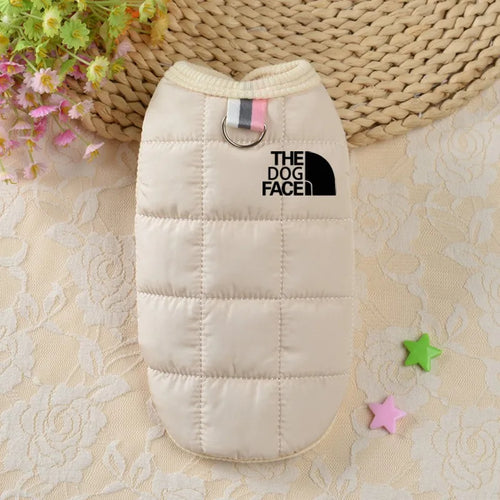 Designer Trendy Dog Clothes Winter Warm Pet Coat Small Medium Dog Face
