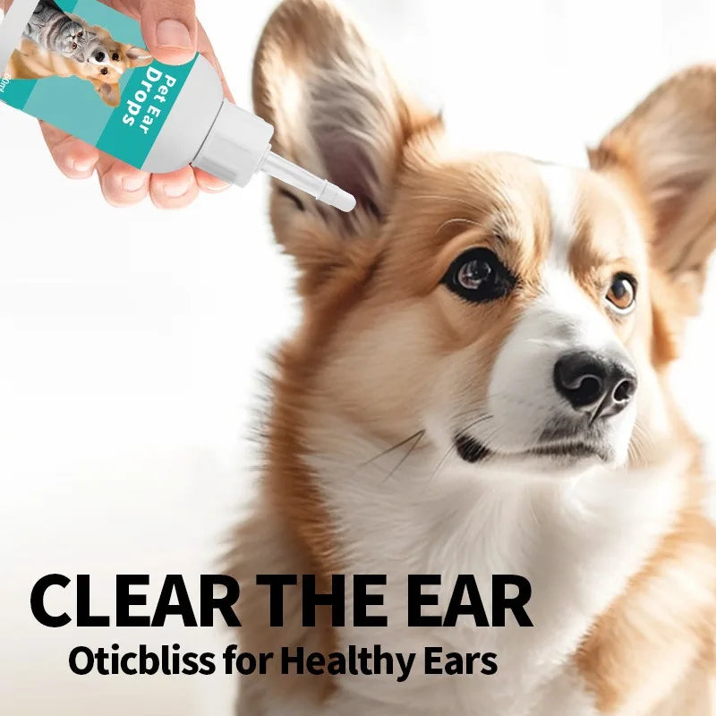 Pet ear wash Cats and dogs ear water cleaning ear mite ear drops ear