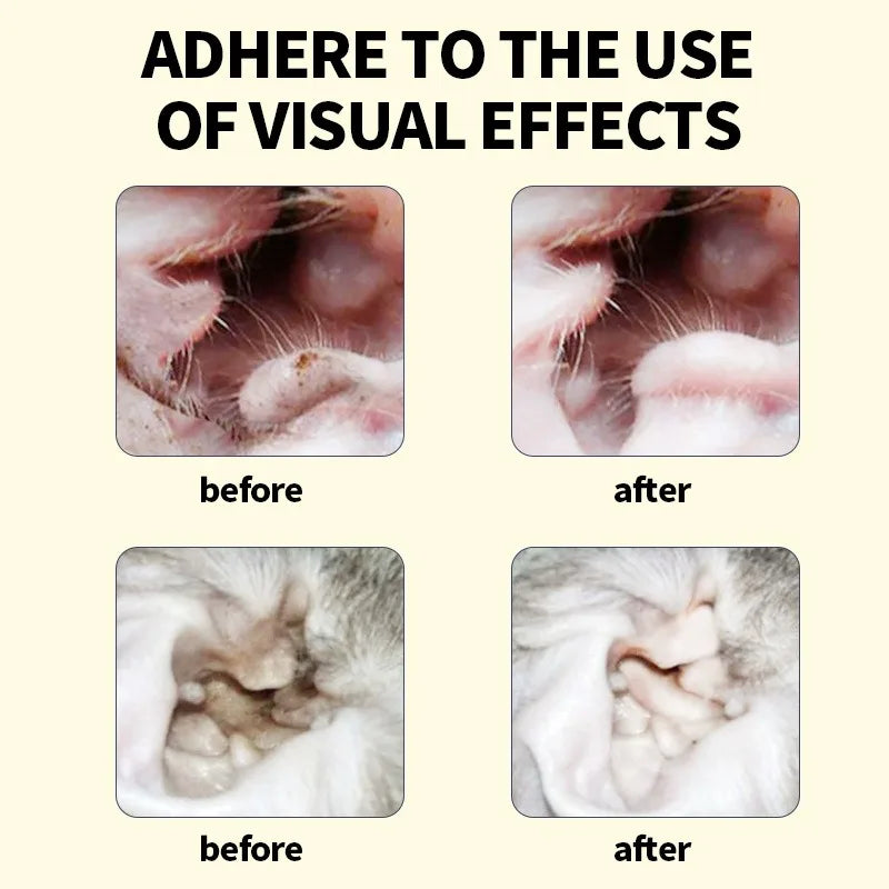 Pet ear wash Cats and dogs ear water cleaning ear mite ear drops ear