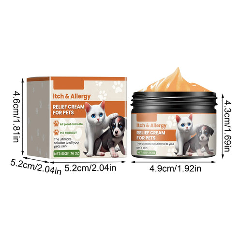 Pet Allergy and Itch Relief Cream for Dogs Cats Skin Health Care Cream