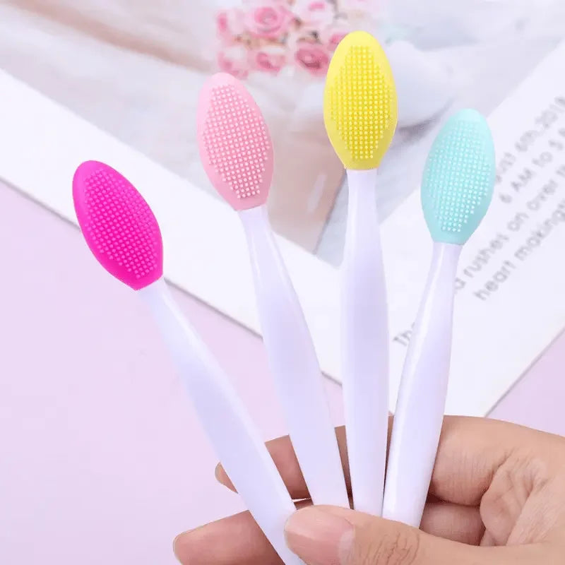 1PC/4PCS Beauty Skin Care Wash Face Silicone Brush Exfoliating Nose