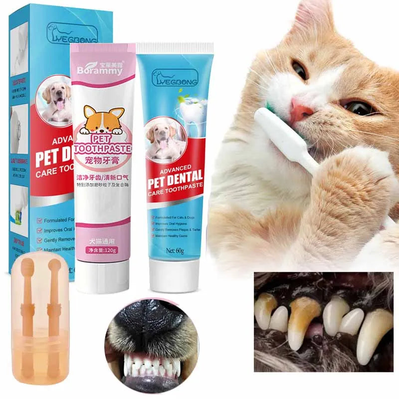 Cats Dogs Toothpaste Pet Cleaning Products Pet Oral Gum Care Cleaning