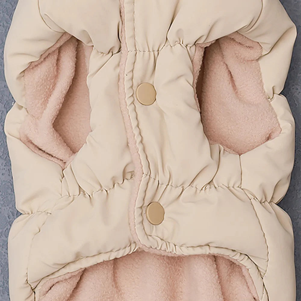 Soft Warm Dog Clothes Winter Padded Puppy Cat Coat Jacket For Small