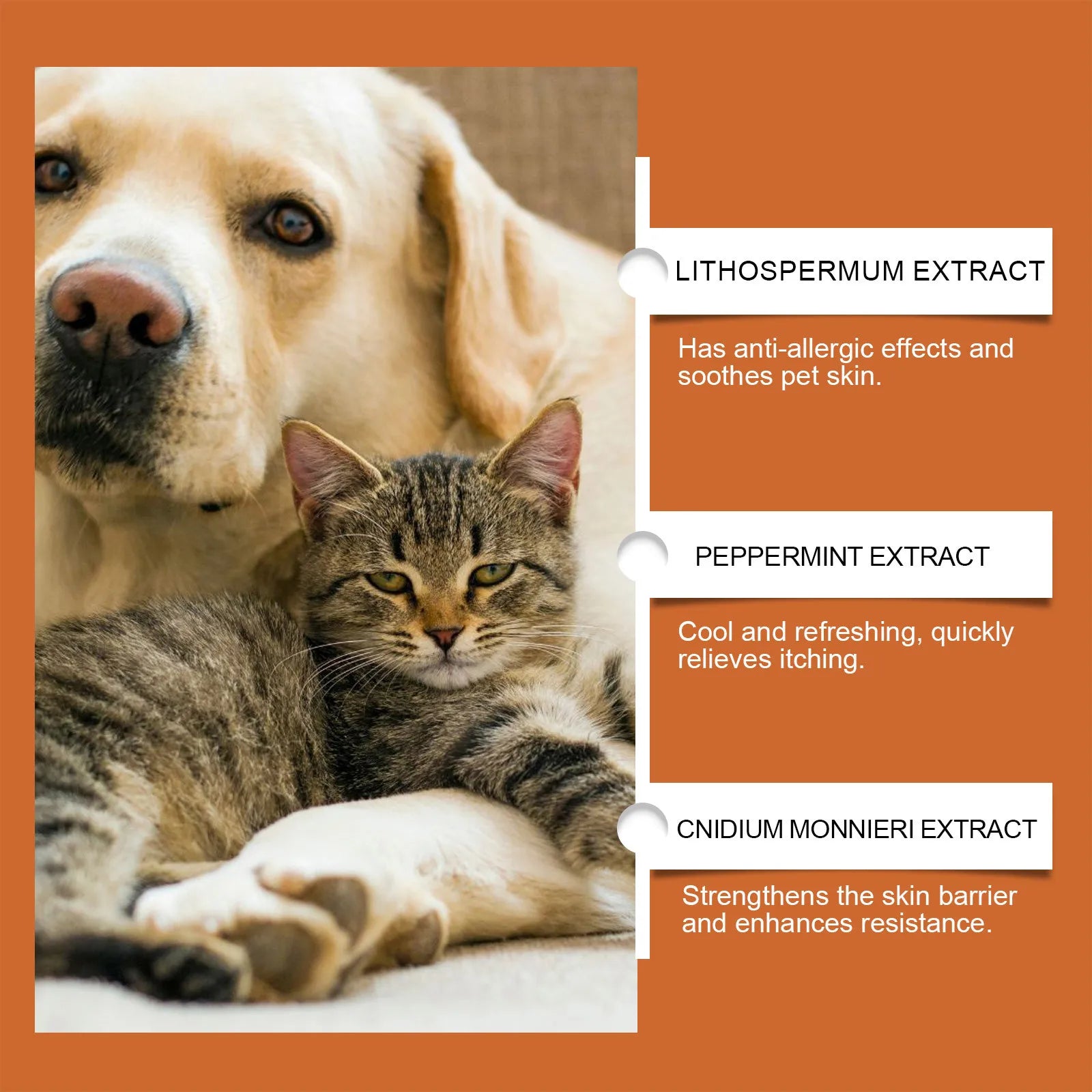 Pet Allergy and Itch Relief Cream for Dogs Cats Skin Health Care Cream