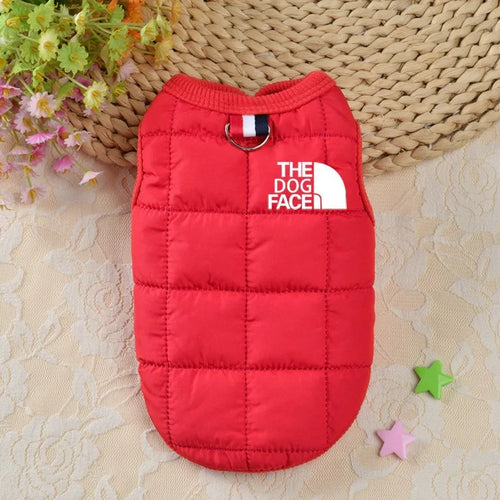 Designer Trendy Dog Clothes Winter Warm Pet Coat Small Medium Dog Face