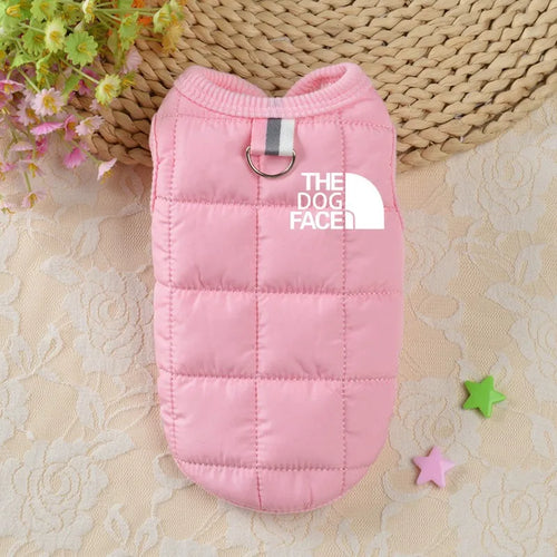 Designer Trendy Dog Clothes Winter Warm Pet Coat Small Medium Dog Face