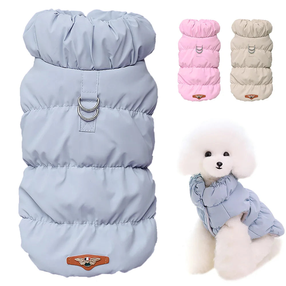 Soft Warm Dog Clothes Winter Padded Puppy Cat Coat Jacket For Small