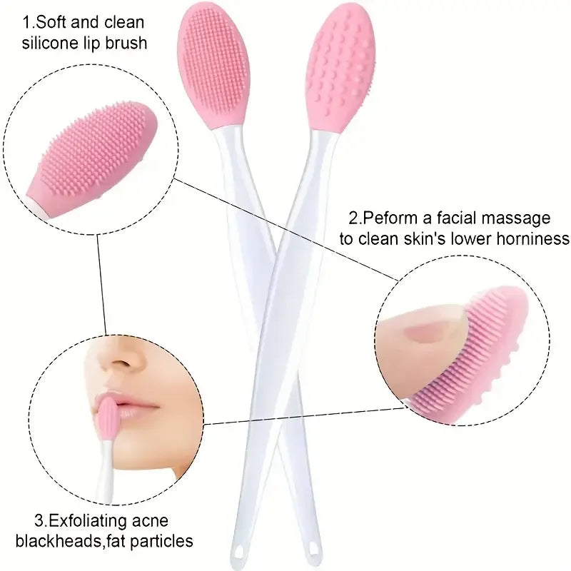 1PC/4PCS Beauty Skin Care Wash Face Silicone Brush Exfoliating Nose