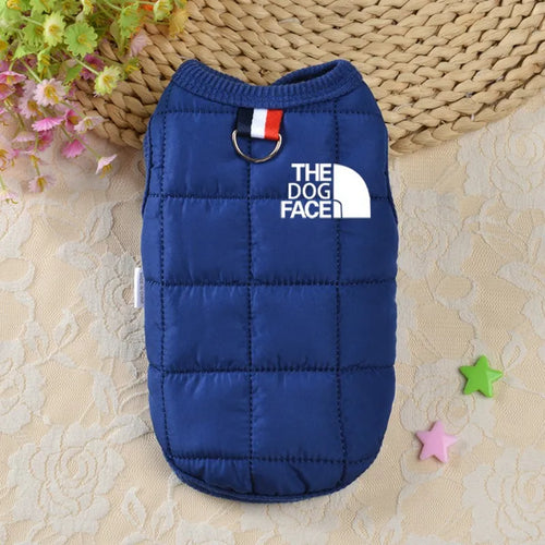 Designer Trendy Dog Clothes Winter Warm Pet Coat Small Medium Dog Face