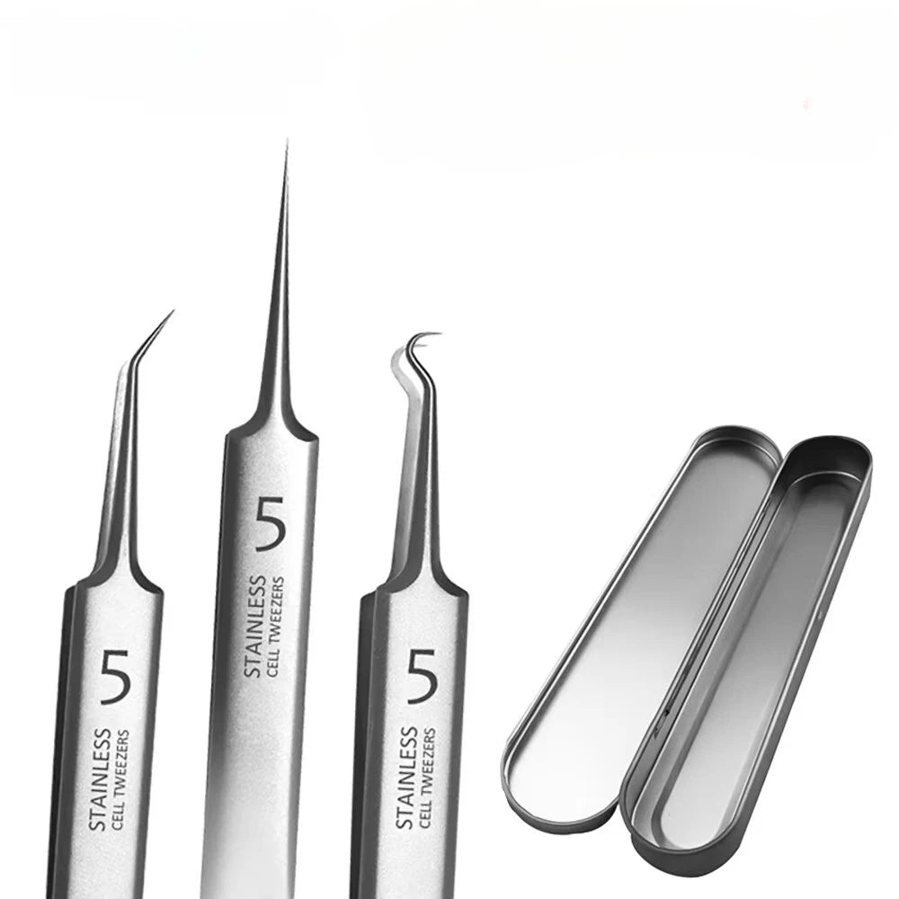 1/3/8pcs Stainless Steel Blackhead Removal Tool Set, Blackhead Clip,